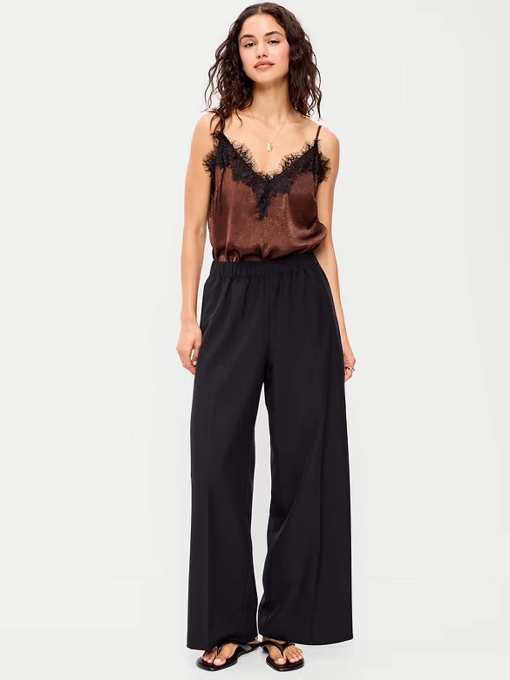 Old Navy Playa Wide Leg Black Pants Size S